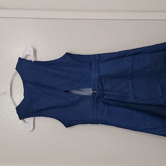 NWT Lulu's Women Denim Blue Dress Size Medium - Picture 7 of 9